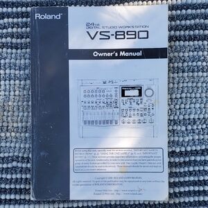 Roland Corporation 24-bit Digital Studio Workstation Owner's Manual. GUC.